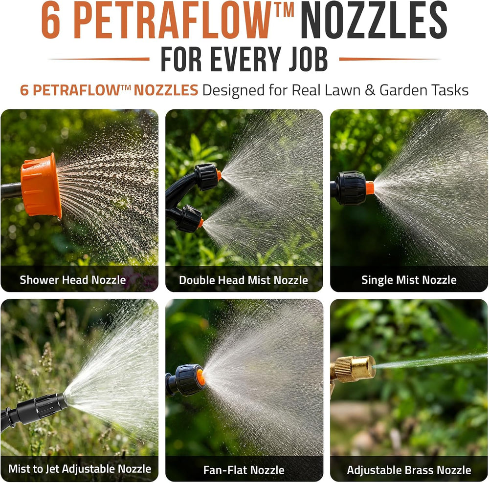 PetraTools 3 Gallon Battery Powered Backpack Sprayer - 2.5 Hour Runtime