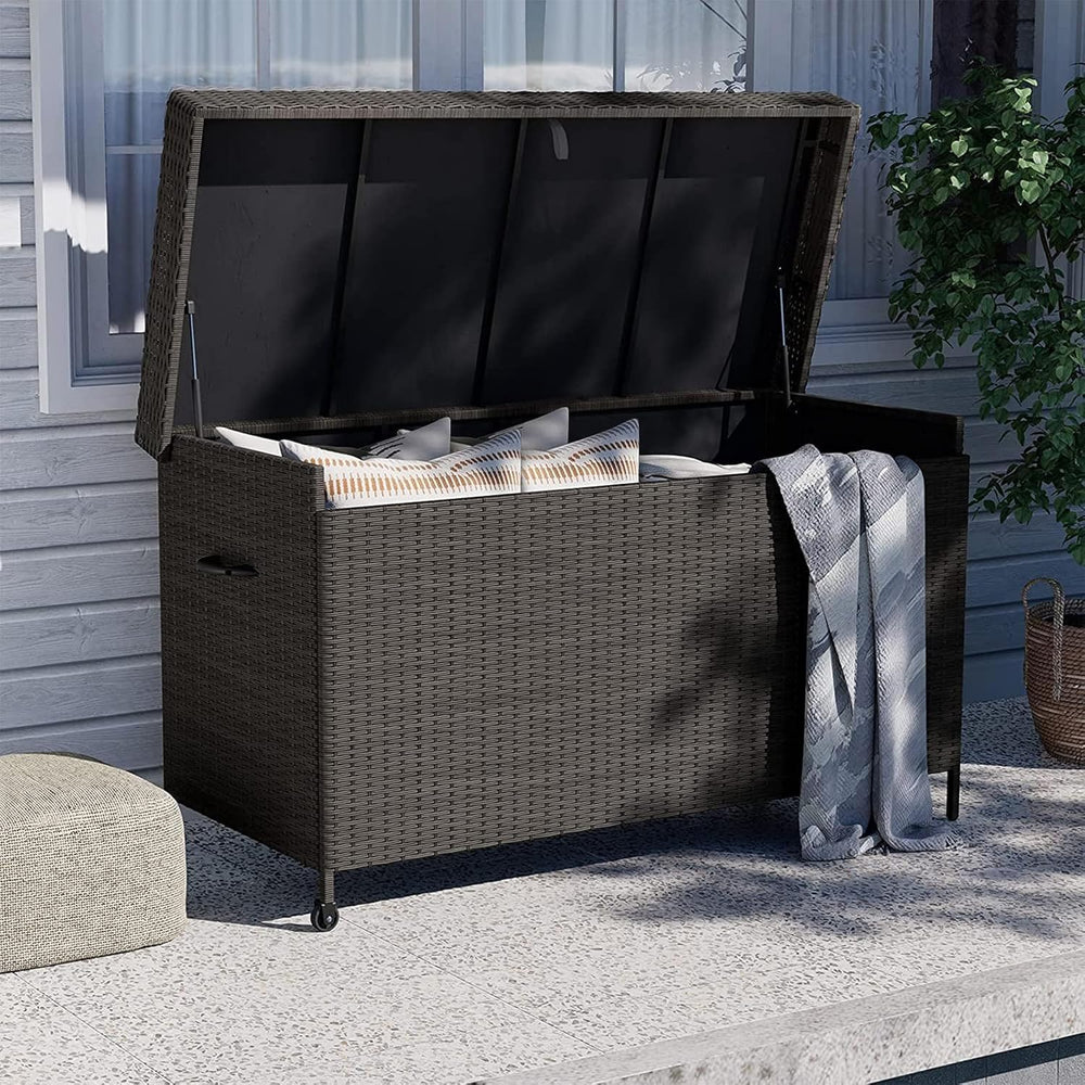 Grand patio 170 Gallon Deck Storage Box Deck Box Outdoor Storage Box Indoor W...