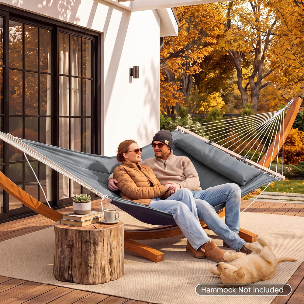 13.5 ft Wooden Hammock Stand Only, 475 lbs Capacity