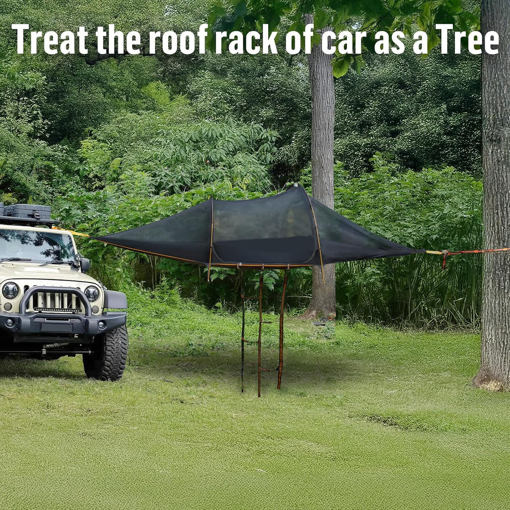 Night Cat Triangle Hammocks 2-Persons: Lay Flat 3 Point Hammock Tent with Bug...