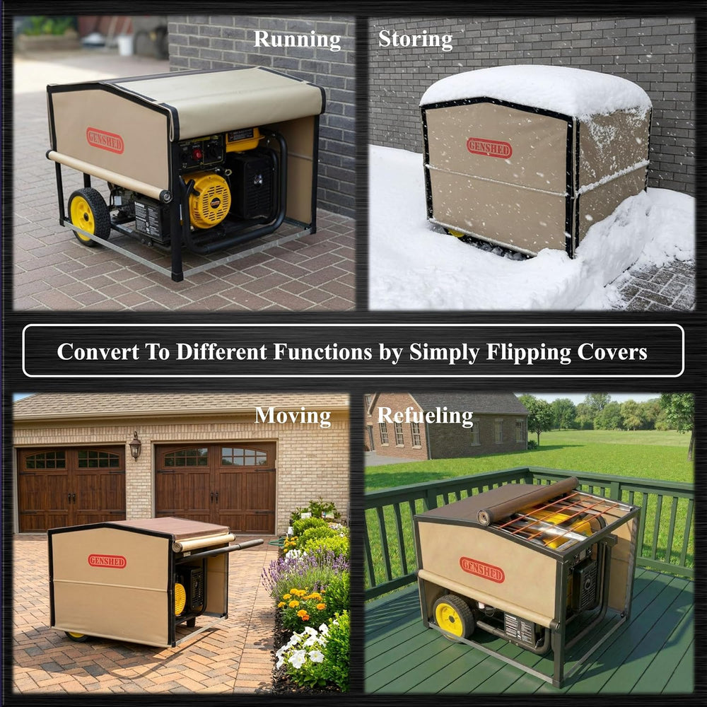 Generator Shed For Storing & Running Generator Outdoor - Combining Genera...