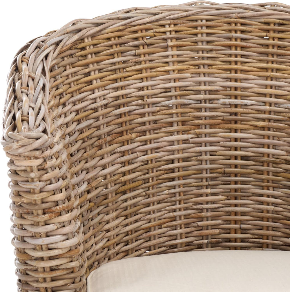 SAFAVIEH Omni Barrel Wood Accent Chair, 30" FOX6501C