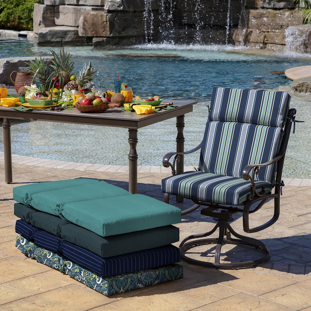 ARDEN Outdoor Chair Cushion, 21 x 20, Rain-Proof, Fade Resistant