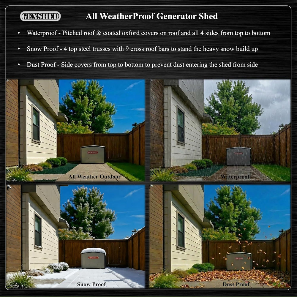 Generator Shed For Storing & Running Generator Outdoor - Combining Genera...