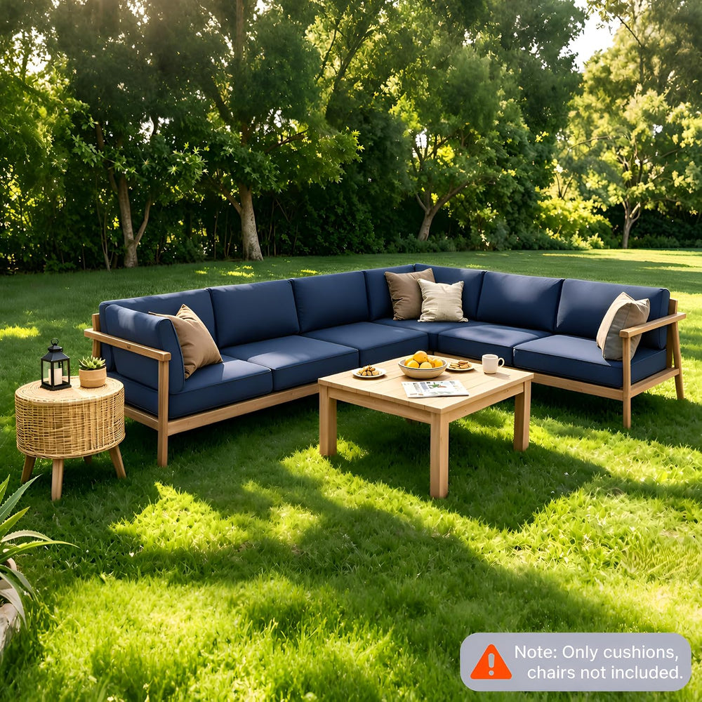 SUNCOZE 14-Piece Outdoor Cushions for Patio Furniture, 25.6"x25.6" ...