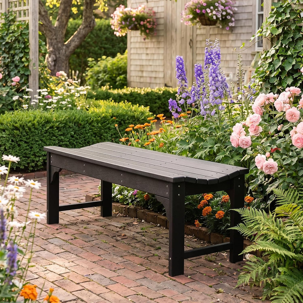 Westin Outdoors Malibu WO 48" Length Backless Poly Wood Outdoor/Garden B...