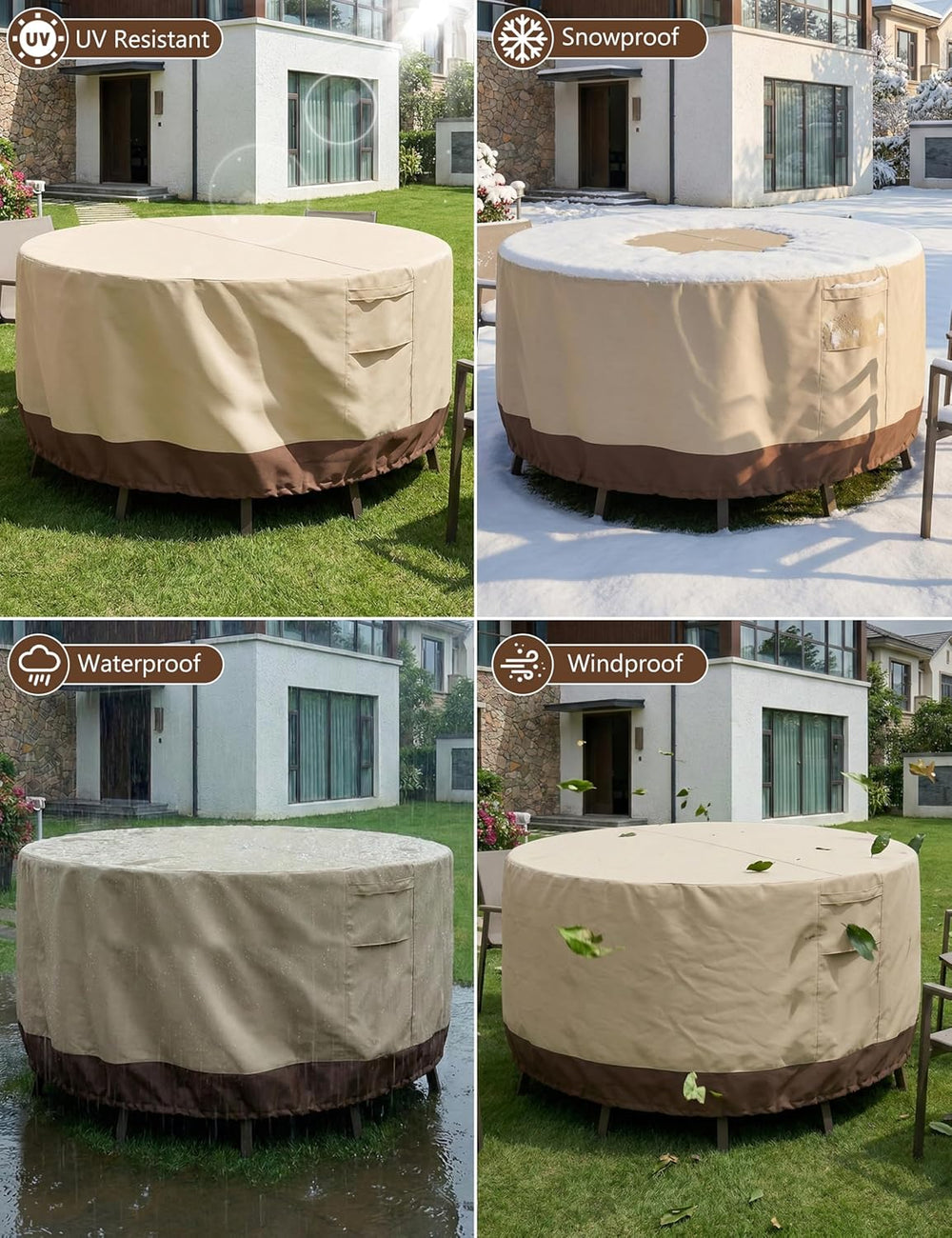 Patio Furniture Covers Waterproof, Outdoor Furniture Covers Waterproof Windpr...