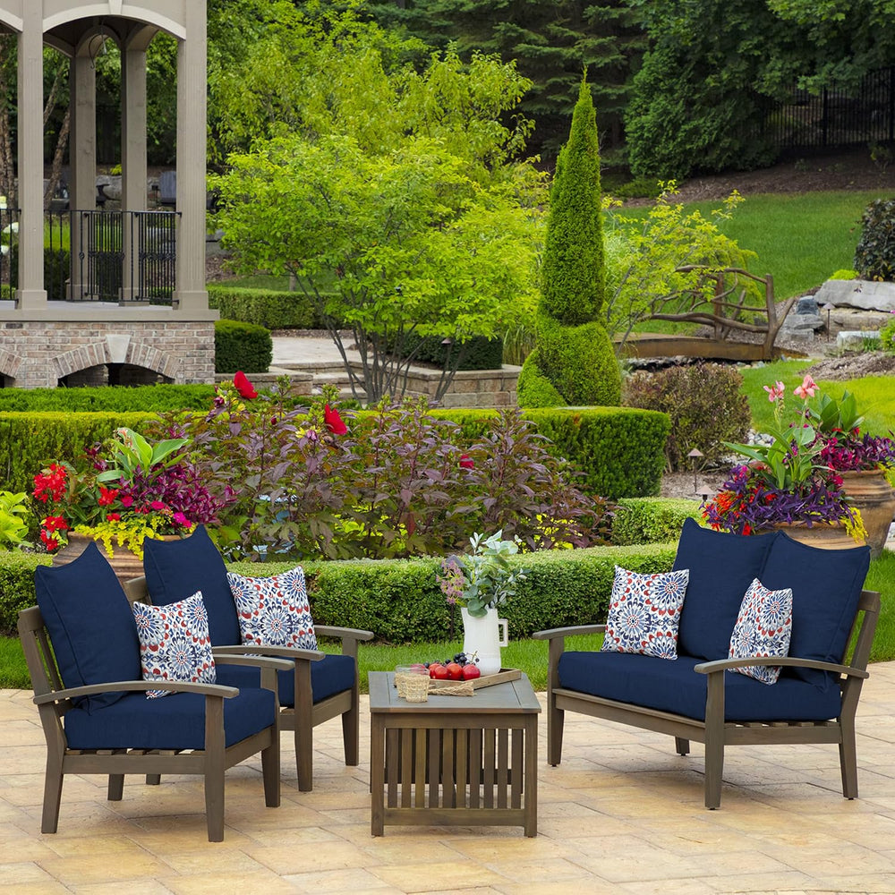 ARDEN Outdoor Deep Seat Cushion Set, 22 in x 24 in, Weather-Proof, Rain-Proof...