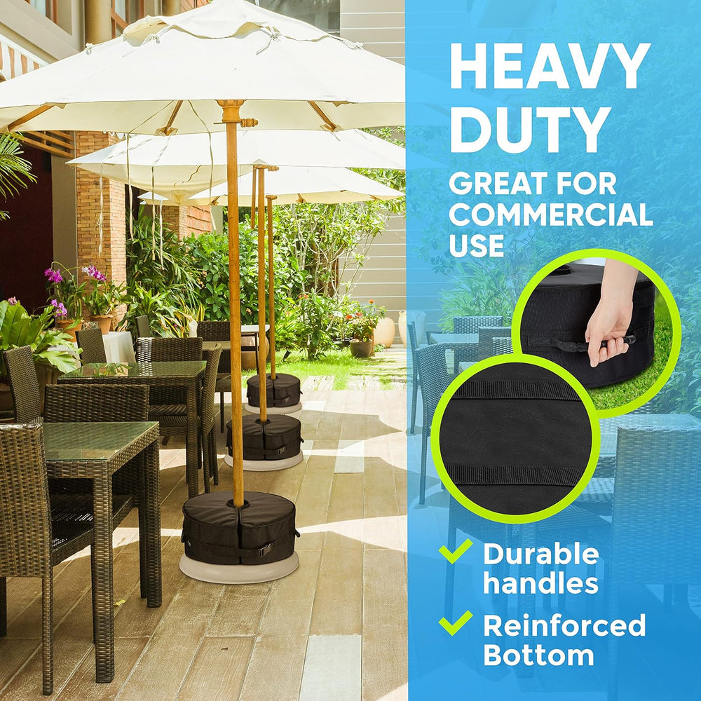 Rhino BaseMate 18" Round Umbrella Base Weight with Side-Slot Opening – F...