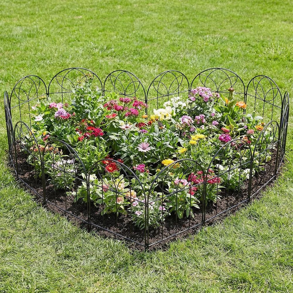 Small Garden Fence 24in(H) x20ft(L), Decorative Fencing 19 Pack