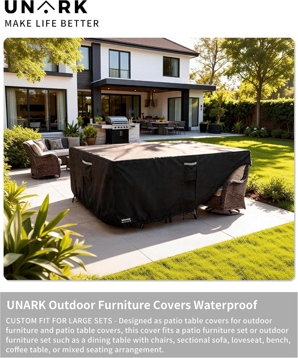 Outdoor Furniture Covers Waterproof for Patio Furniture Set, Heavy Duty 600D ...