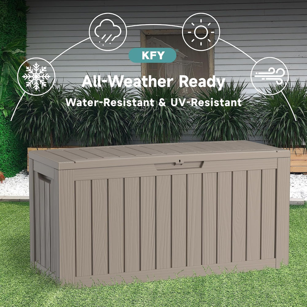 75 Gallon Waterproof Outdoor Storage Bench