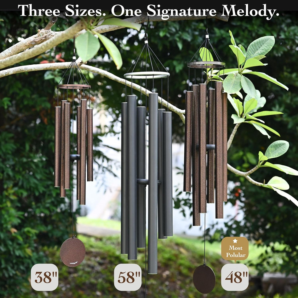 Wind Chimes for Outside Deep Tone - 38'' Wind Chimes Outdoor Clearanc...