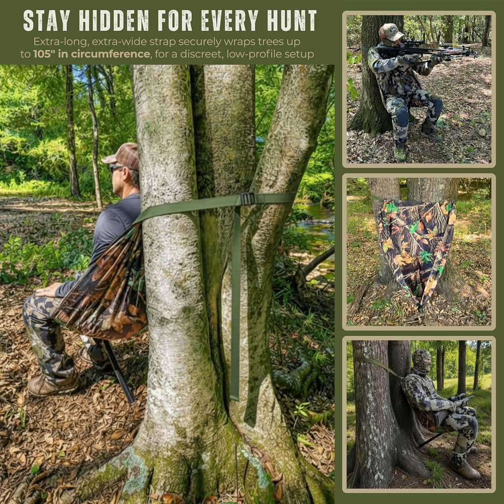 Hammock Chair, Portable Tree Seat for Deer Hunt, Forest Camo