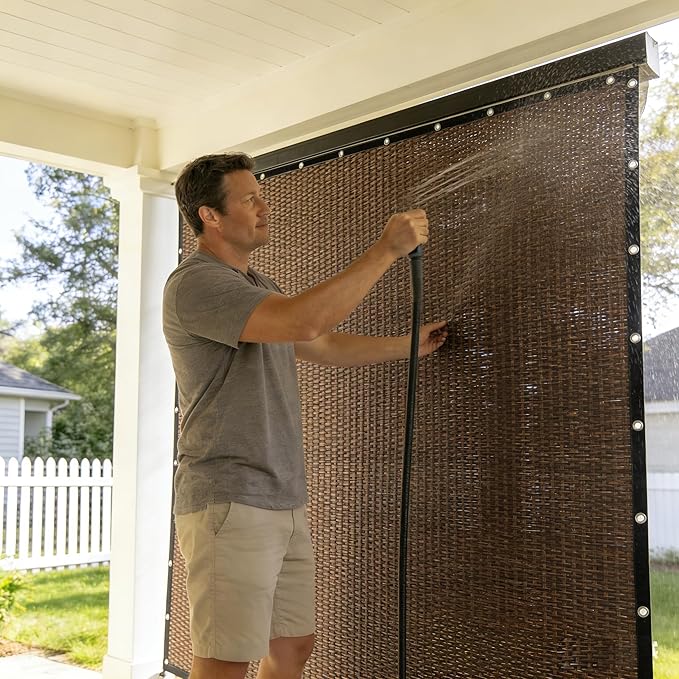 90% Shade Cloth Sun Shade Fabric Privacy Screen Shade Cover for Patio Garden ...