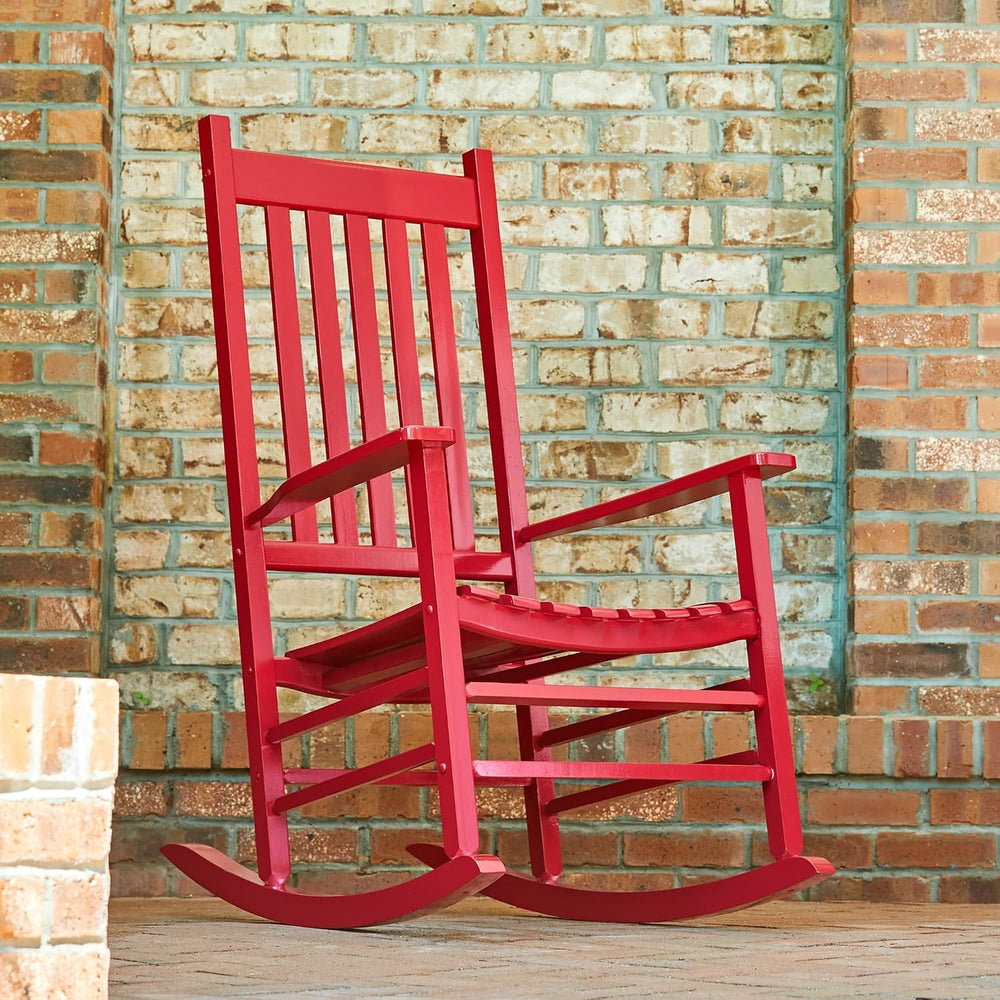 Shine Company Vermont Porch Rocker, Chili Pepper