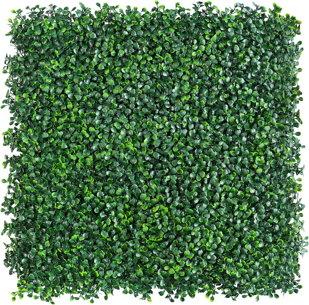 TTTM UV-Resistant Artificial Boxwood Hedge Vine Panels: 20"x20" 6 Pcs