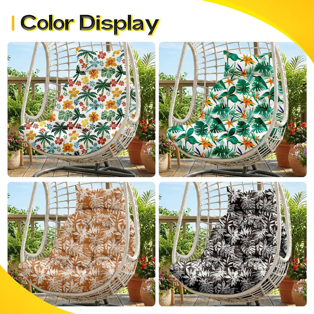 MAGIC ELEPHANT Egg Chair Cushion, Memory Foam Hanging Egg Chair Cushion Repla...