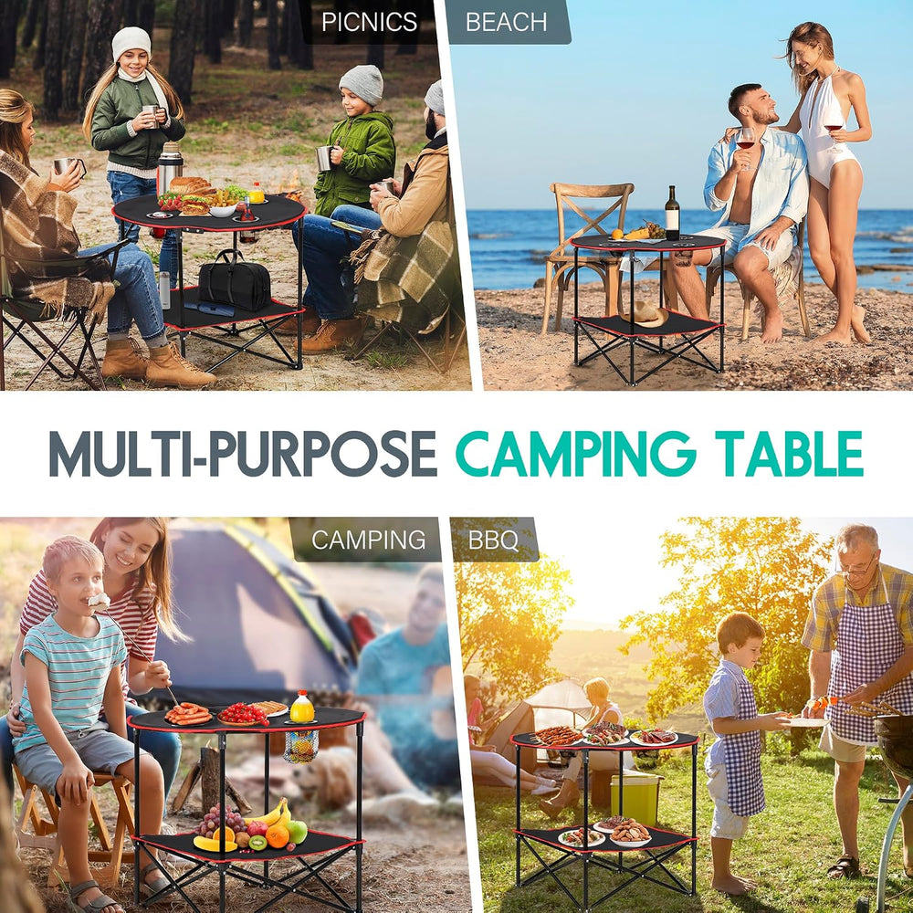 ZENY Portable Folding Picnic Table Outdoor Camping Table