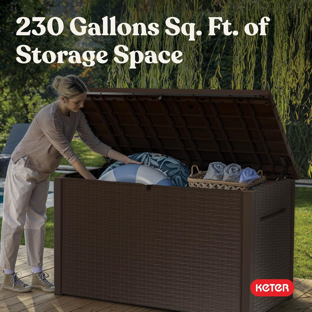 Keter Luma 230 Gallon Deck Box Storage