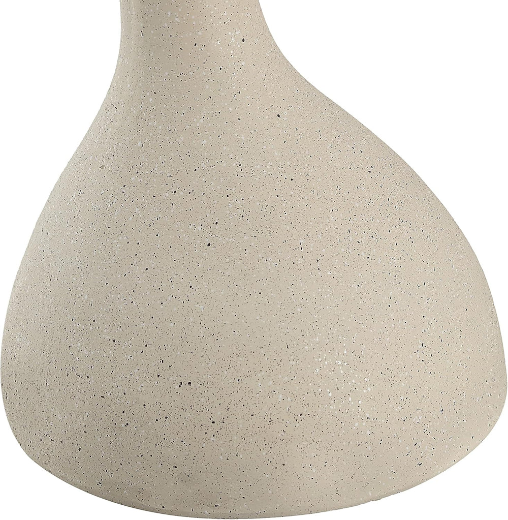 JONATHAN Y Boracay Sculptural Side Table 19.75", Cream Terrazzo