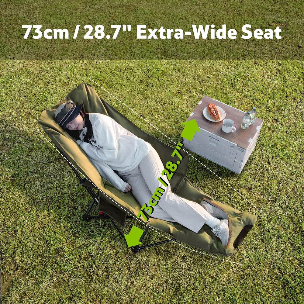 Naturehike Seastar Reclining Camping Chair, Padded Camp Chair with Detachable...