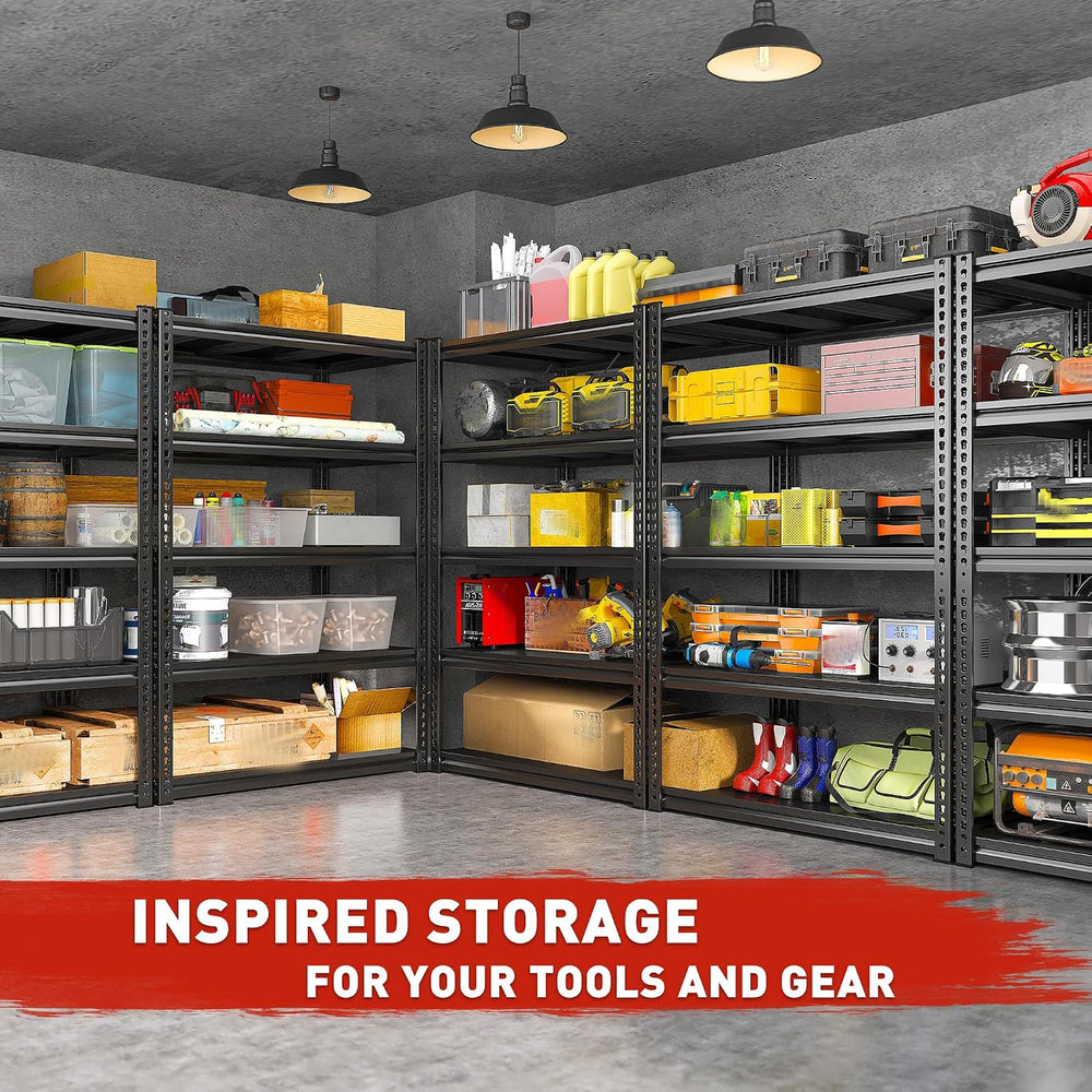 REIBII 72"H Garage Shelving Load 2500Lbs for Homeowners and Commercial Use