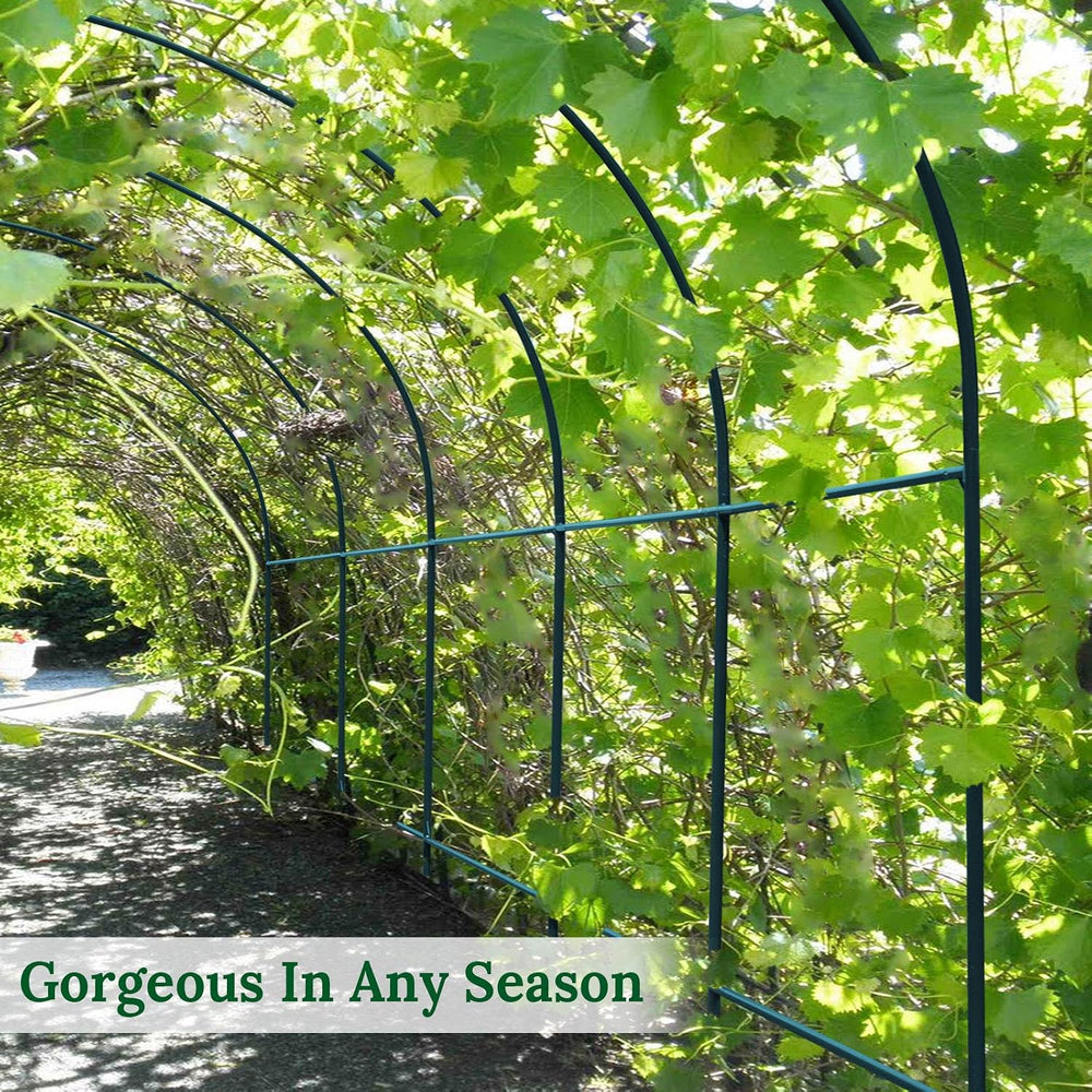 Multi-Size Large Garden Support Arch Frame Climbing Plant Arch Arbor for Flow...