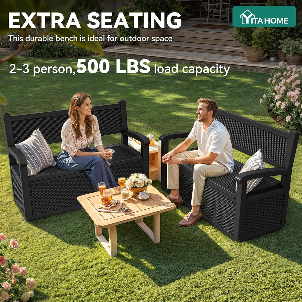 YITAHOME 70 Gallon Deck Bench with Storage