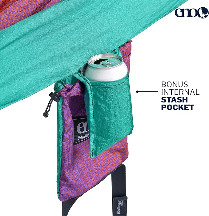 ENO, Eagles Nest Outfitters DoubleNest Lightweight Camping Hammock, 1 to 2 Pe...