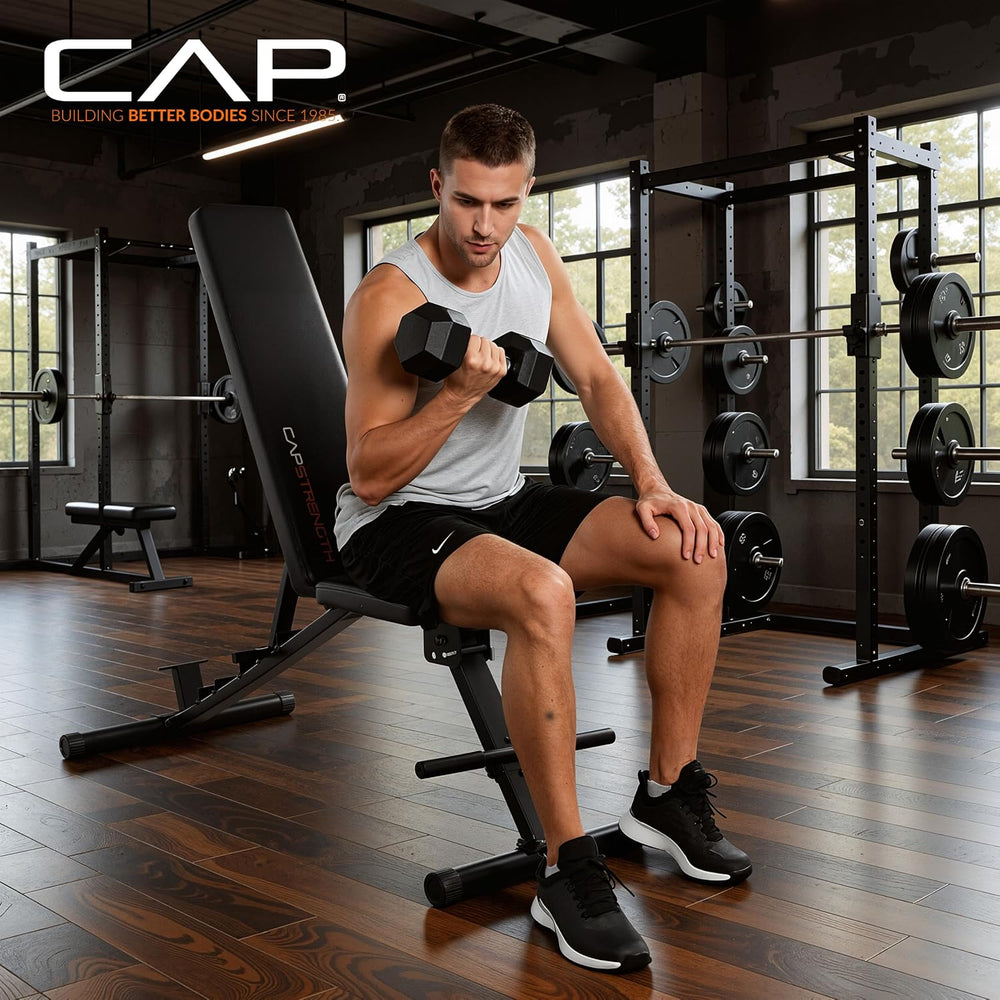 CAP Adjustable Utility Weight Bench, Economy and Elite Options