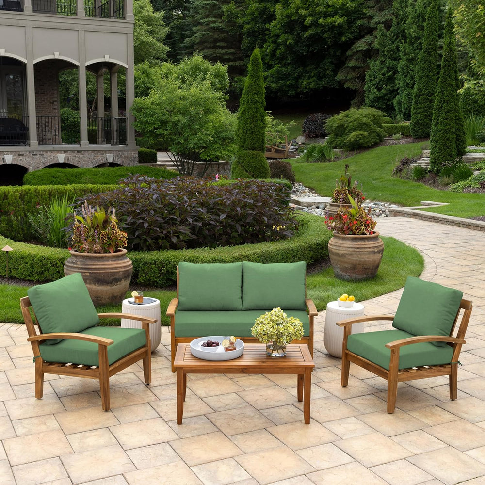 ARDEN Outdoor Loveseat Set, 3-Piece, 48x24, Moss Green