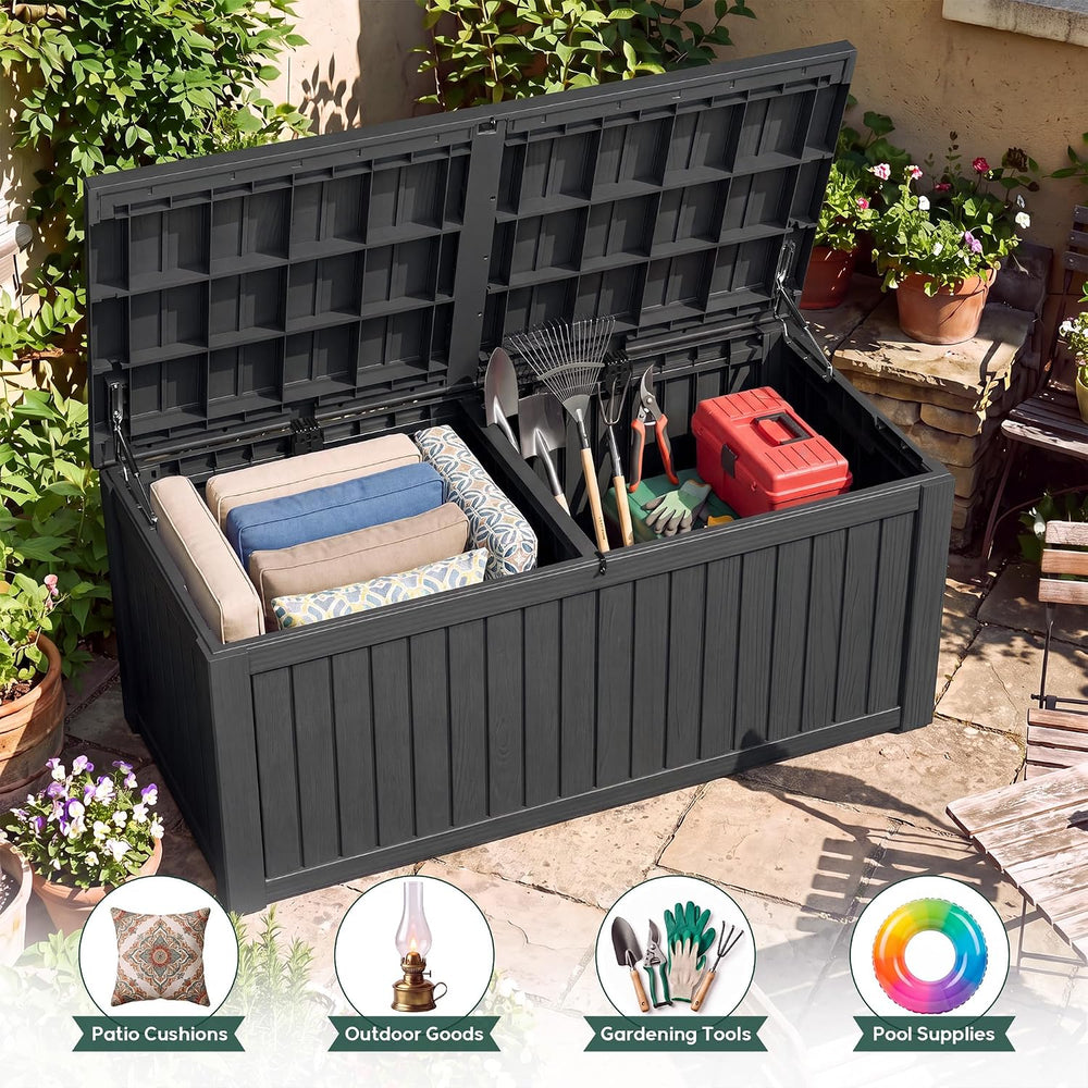 KAMABOKO 230 Gallon Outdoor Storage Box Waterproof Deck Box for Patio