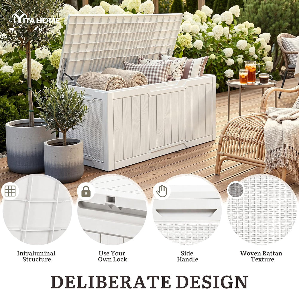 YITAHOME 100 Gallon Large Outdoor Deck Box