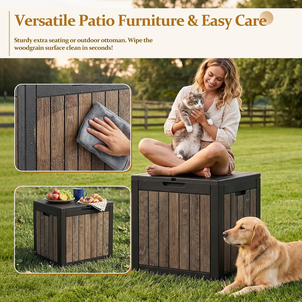 EFU Outdoor Storage Deck Box (55 Gallon, Gen 2) UV-Resistant