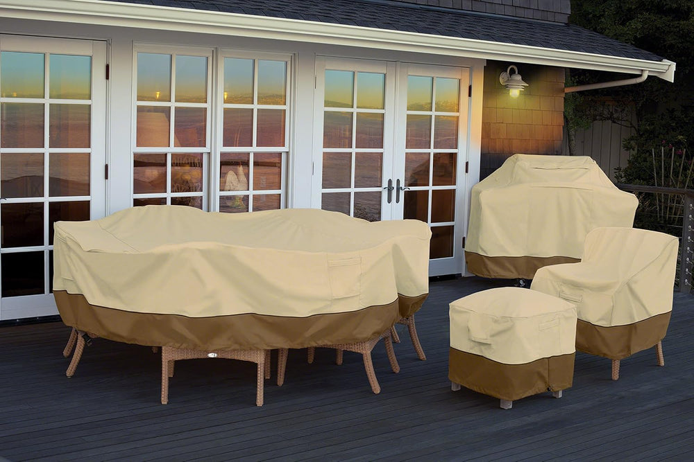 Classic Accessories Veranda Water-Resistant 108 Inch Rectangular/Oval Patio T...