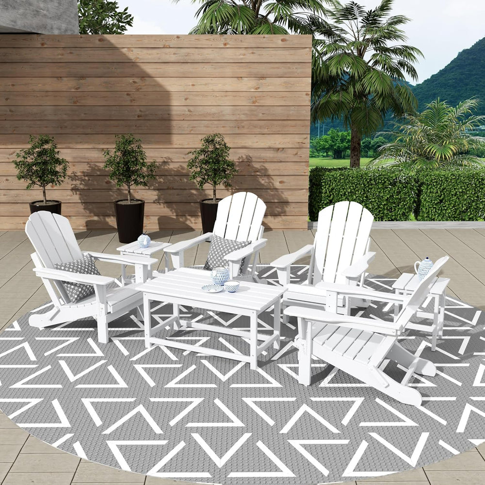 WestinTrends Malibu 3-Piece Set Outdoor Coffee and Side Table for Adirondack ...
