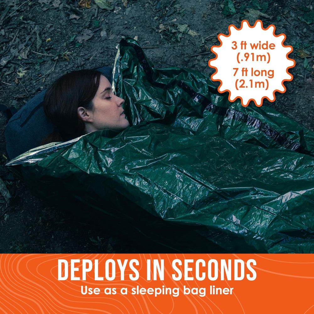 Go Time Gear Life Bivy Emergency Survival Sleeping Bag Thermal Bivy - Use as ...