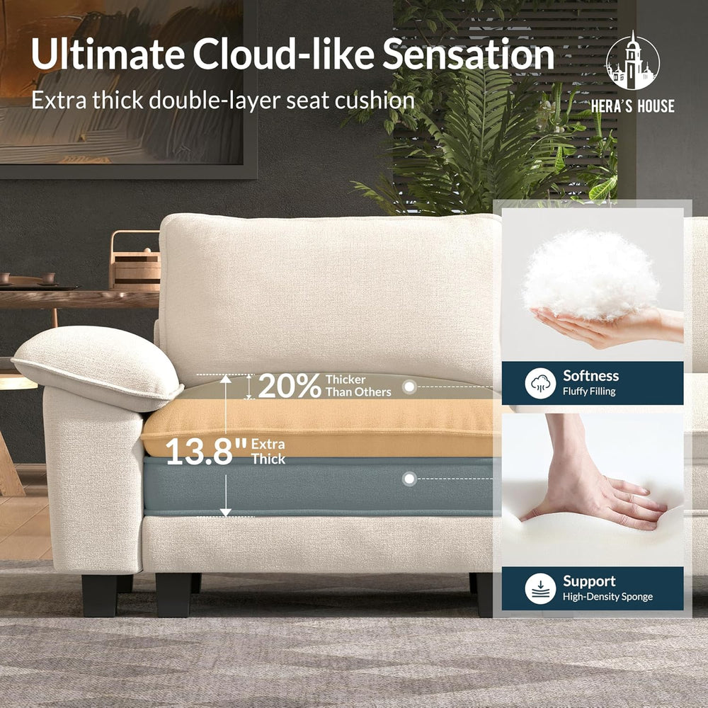 HERA'S HOUSE 158" Oversized Modular Sectional U Shaped Sofa,Chenille...