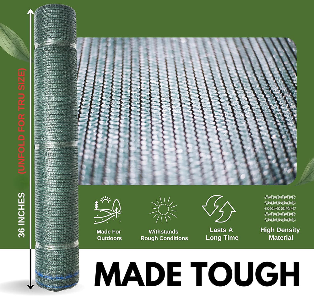 5'10"x100 ft 60% Eyelets Shade Cloth Roll