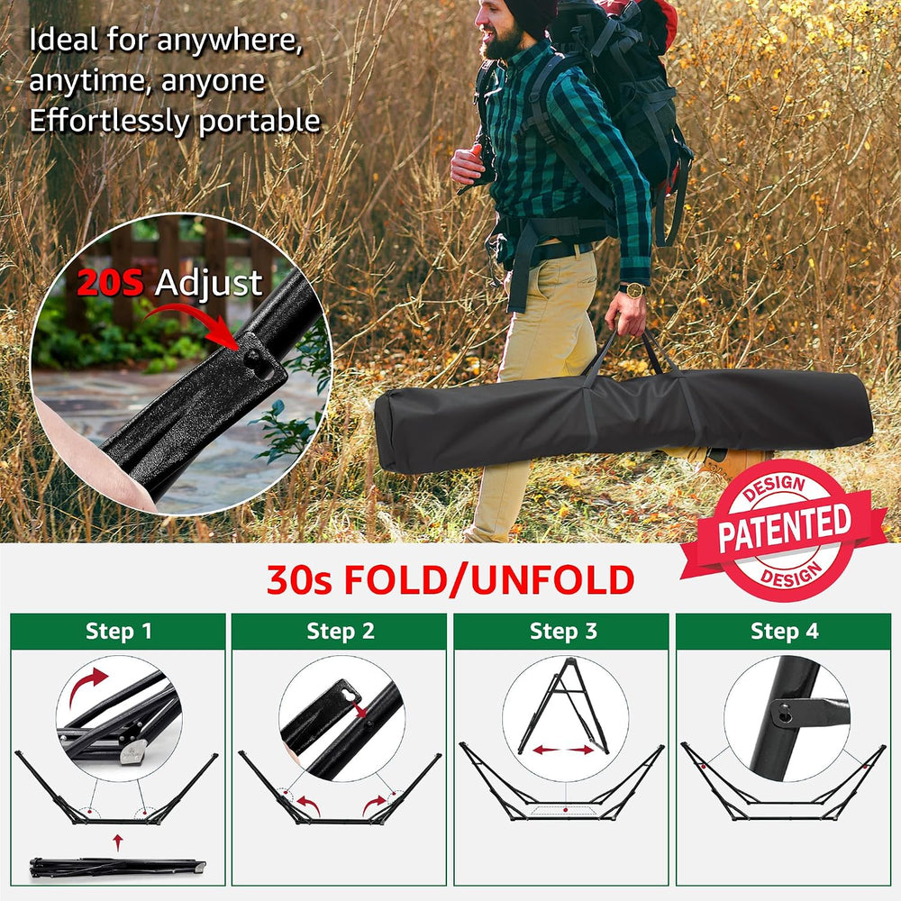 Tranquillo Unity Hammock Stand, Collapsible Camping Hammock and Stand, 800 lb...