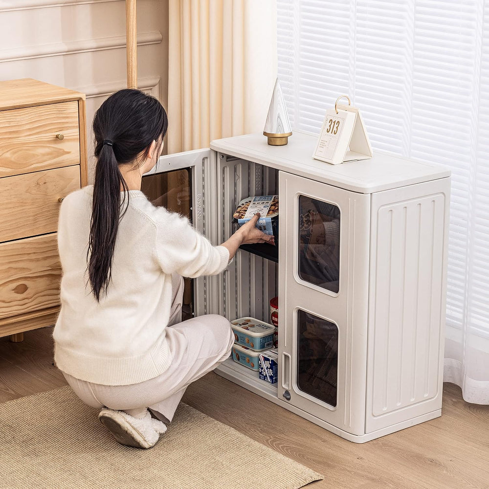 Outdoor Storage Cabinet Waterproof,Resin Garage and Laundry Room Wall Mounted...