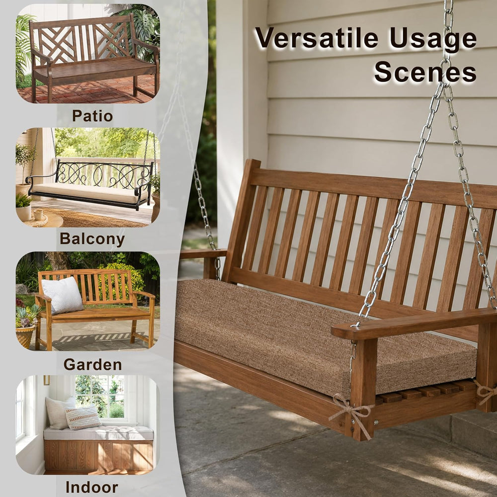 Nordjager Outdoor Bench Cushion, 48 x 18 Inch Waterproof Patio Cushion