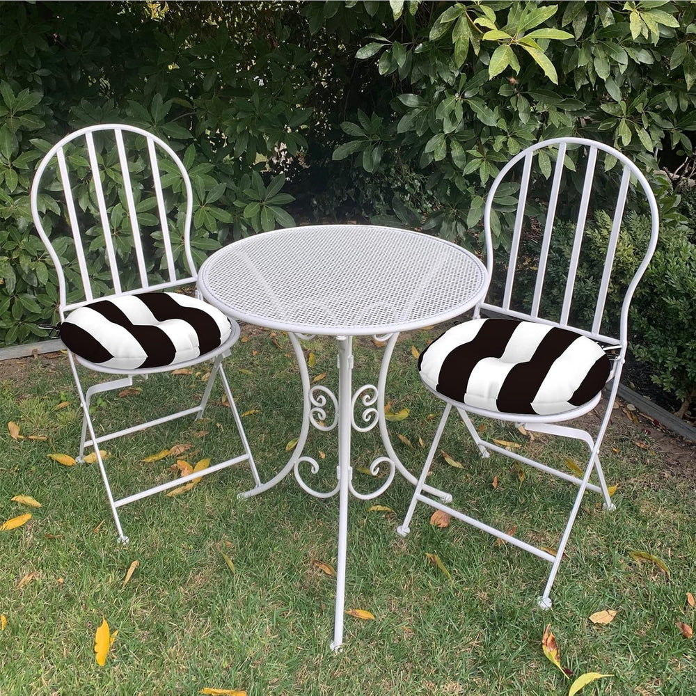 LVTXIII Outdoor Bistro Chair Cushions, 15"x15"x4" Round Patio ...