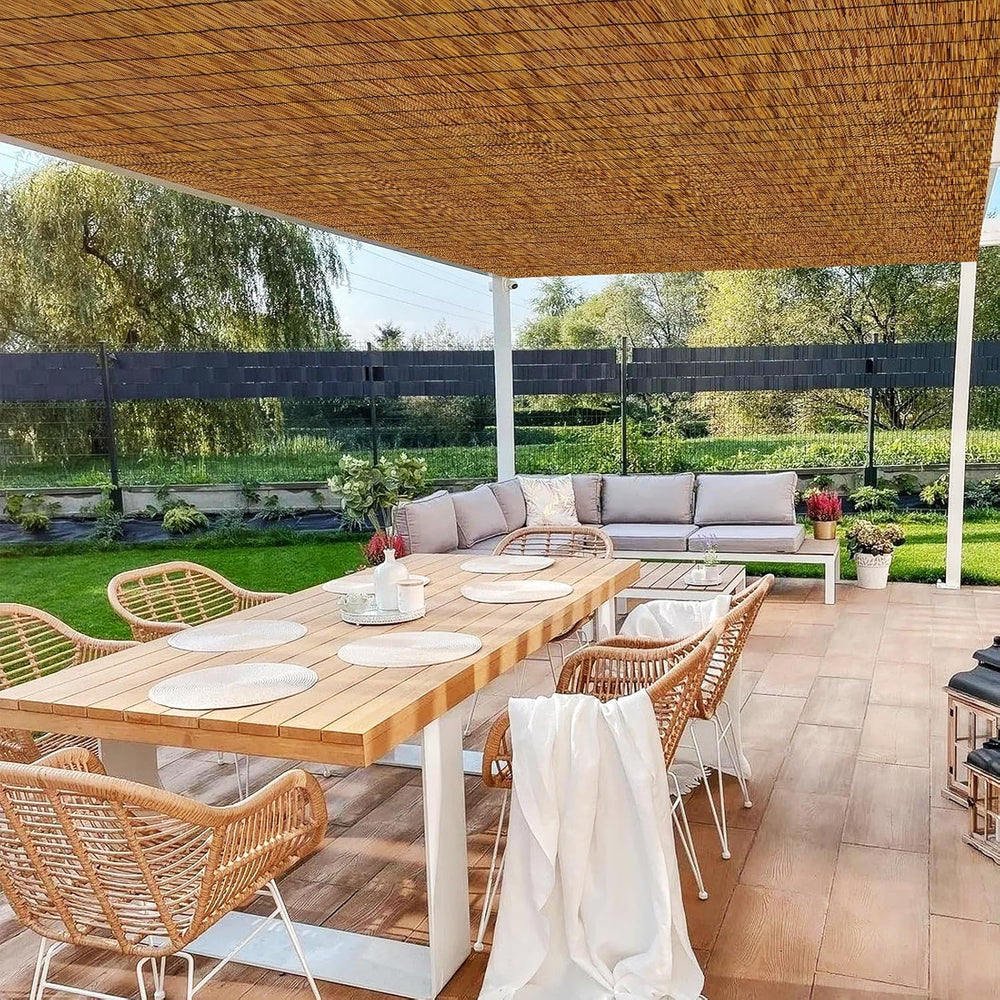 Reed Fencing Rolls,Patio Privacy Screen,Decorative Bamboo Fence Rolls for Pat...