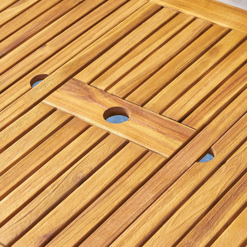 Christopher Knight Home Eric Outdoor Expandable Acacia Wood Dining Table, Nat...