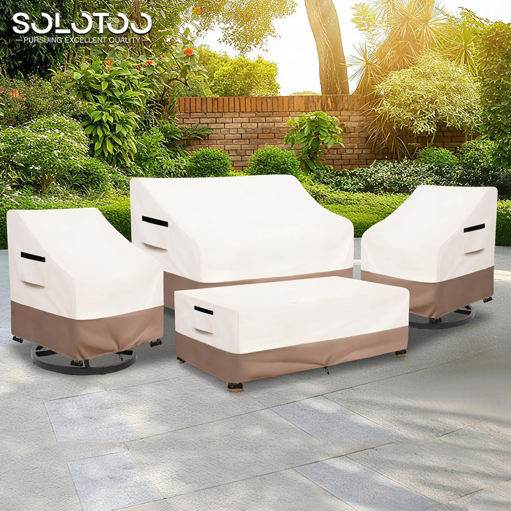 Patio Furniture Covers Waterproof 4 Piece, Large