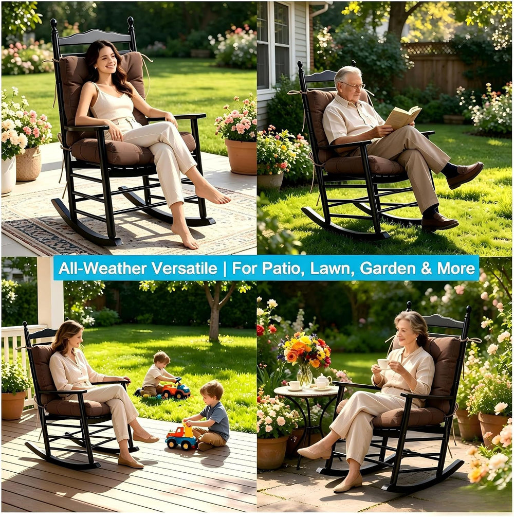 QILLOWAY Outdoor Chair Cushion for Patio Furniture, Waterproof Patio Cushions...