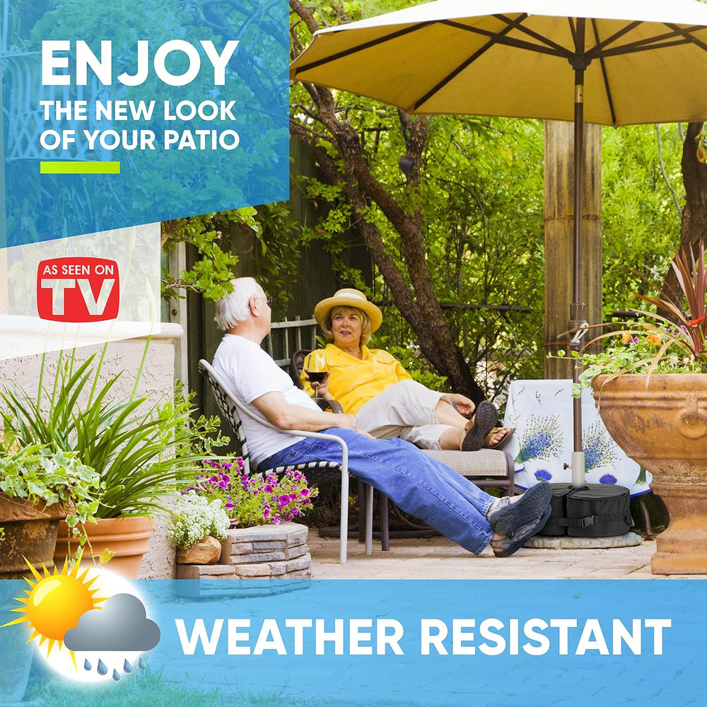 Rhino BaseMate 18" Round Umbrella Base Weight with Side-Slot Opening – F...
