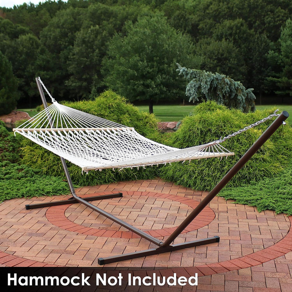 Sunnydaze Heavy-Duty Hammock Stand for Outside, Bronze, Easy Assembly